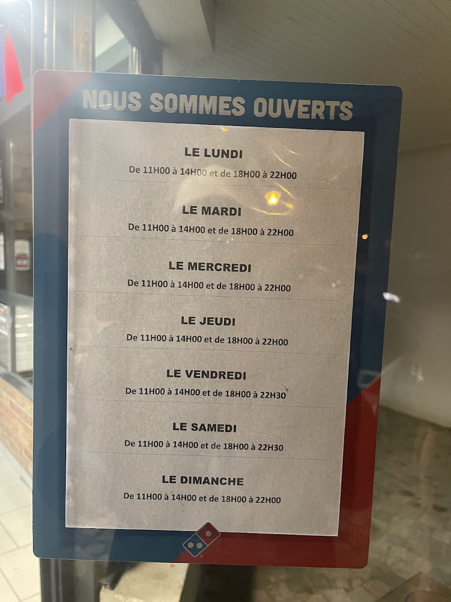 Menu Domino's Pizza Thorigné-Fouillard-1