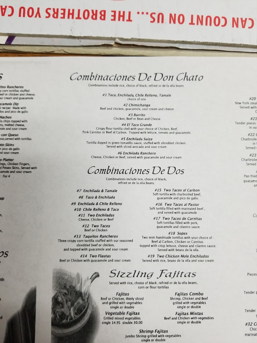 Menu Don Chato Mexican Restaurant-4