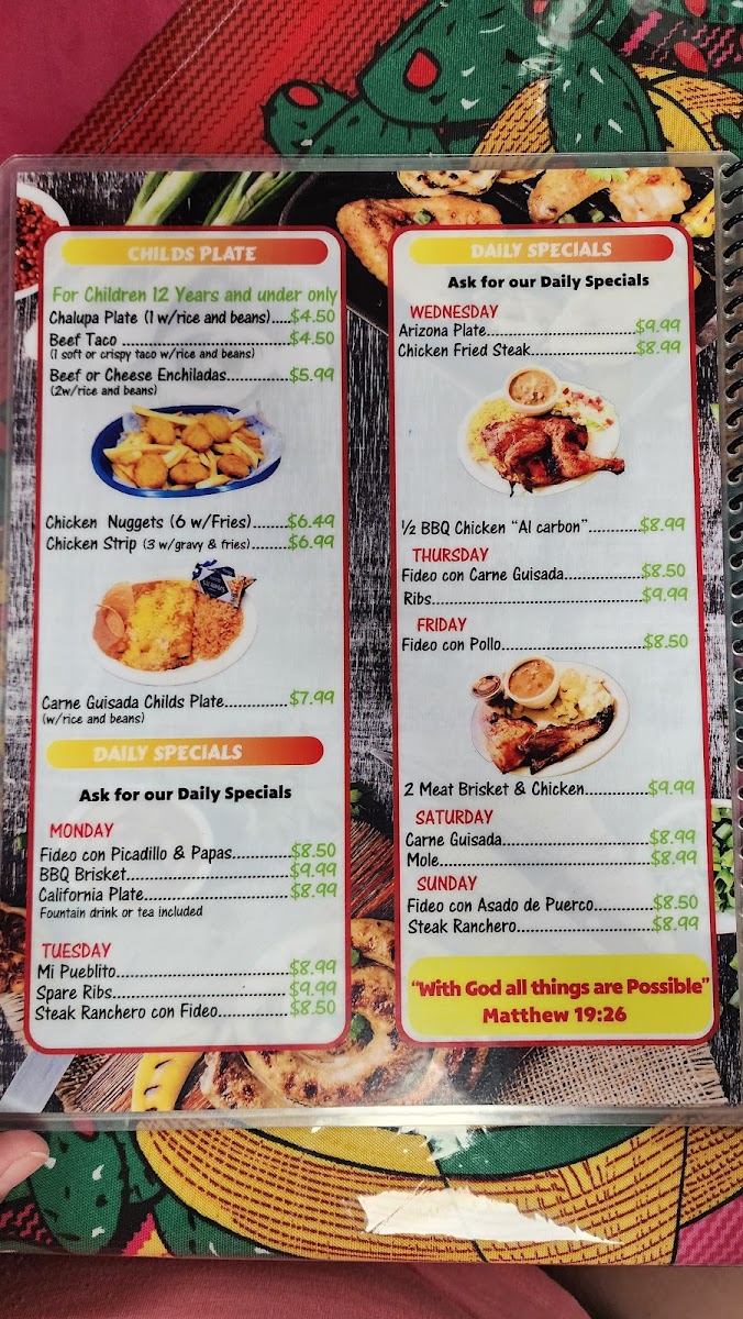 Menu Don Kuco’S Mexican Restaurant-1