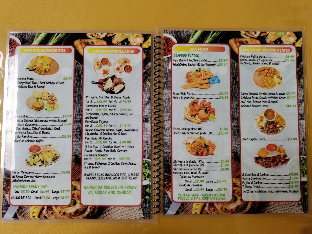 Menu Don Kuco’S Mexican Restaurant-9