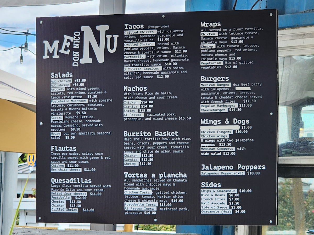 Menu Don Nico Nyc-5