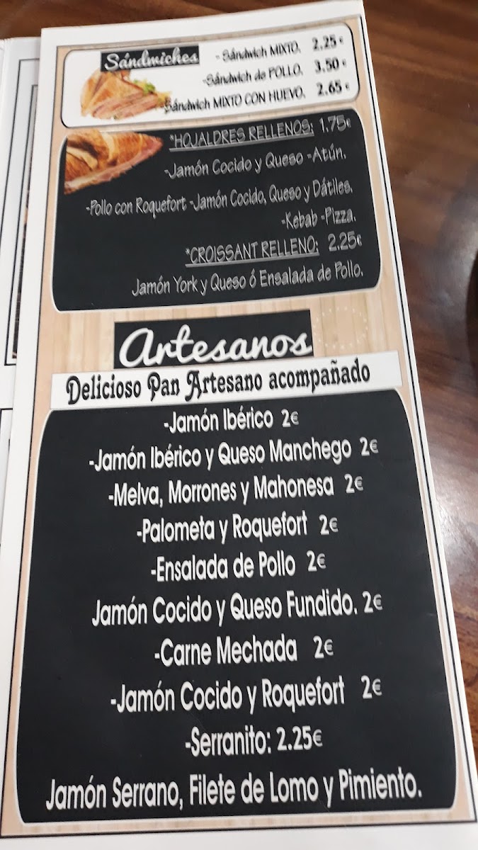 Menu Don Pan Principe De Asturias-1