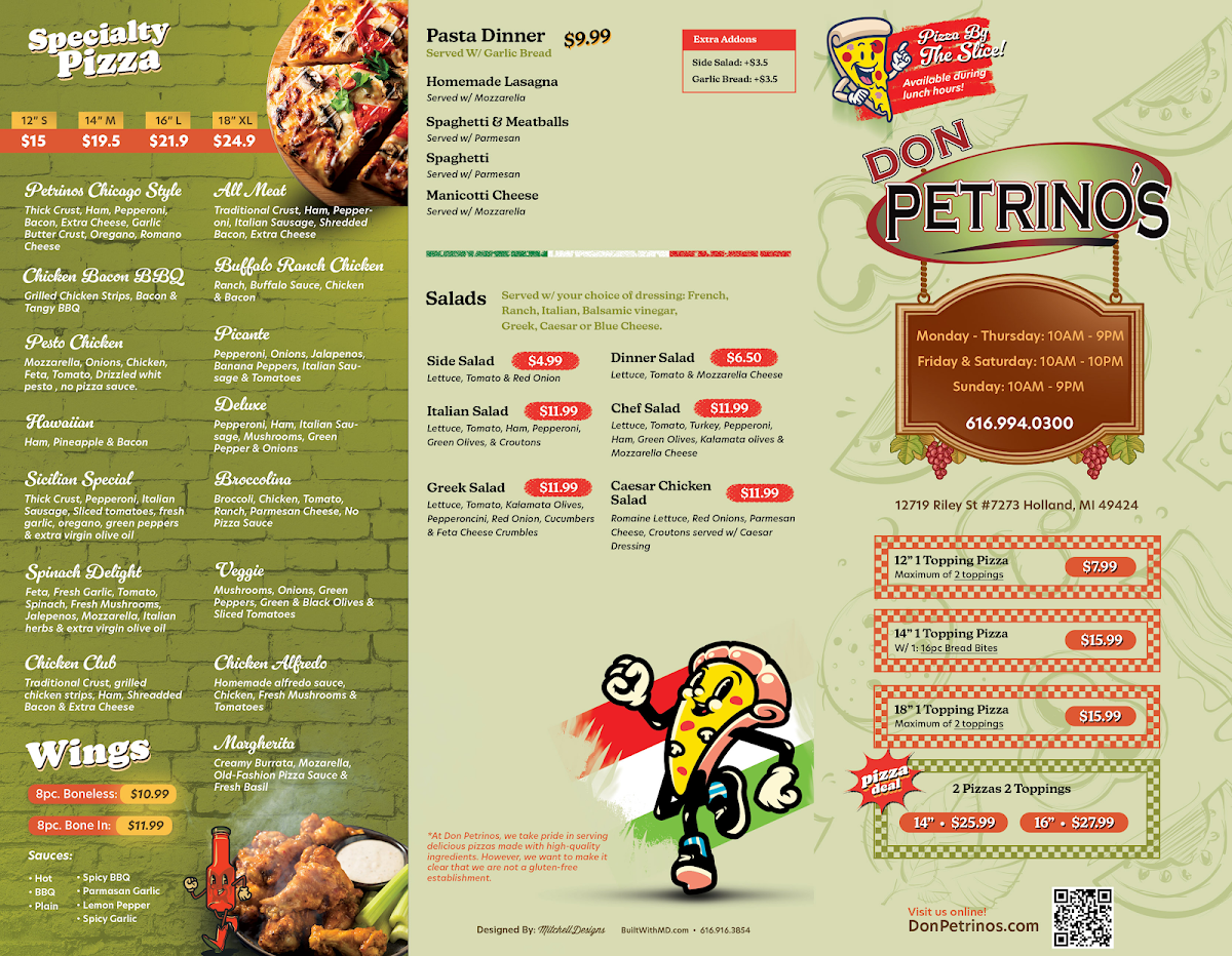 Menu Don Petrino’S Pizzeria-2