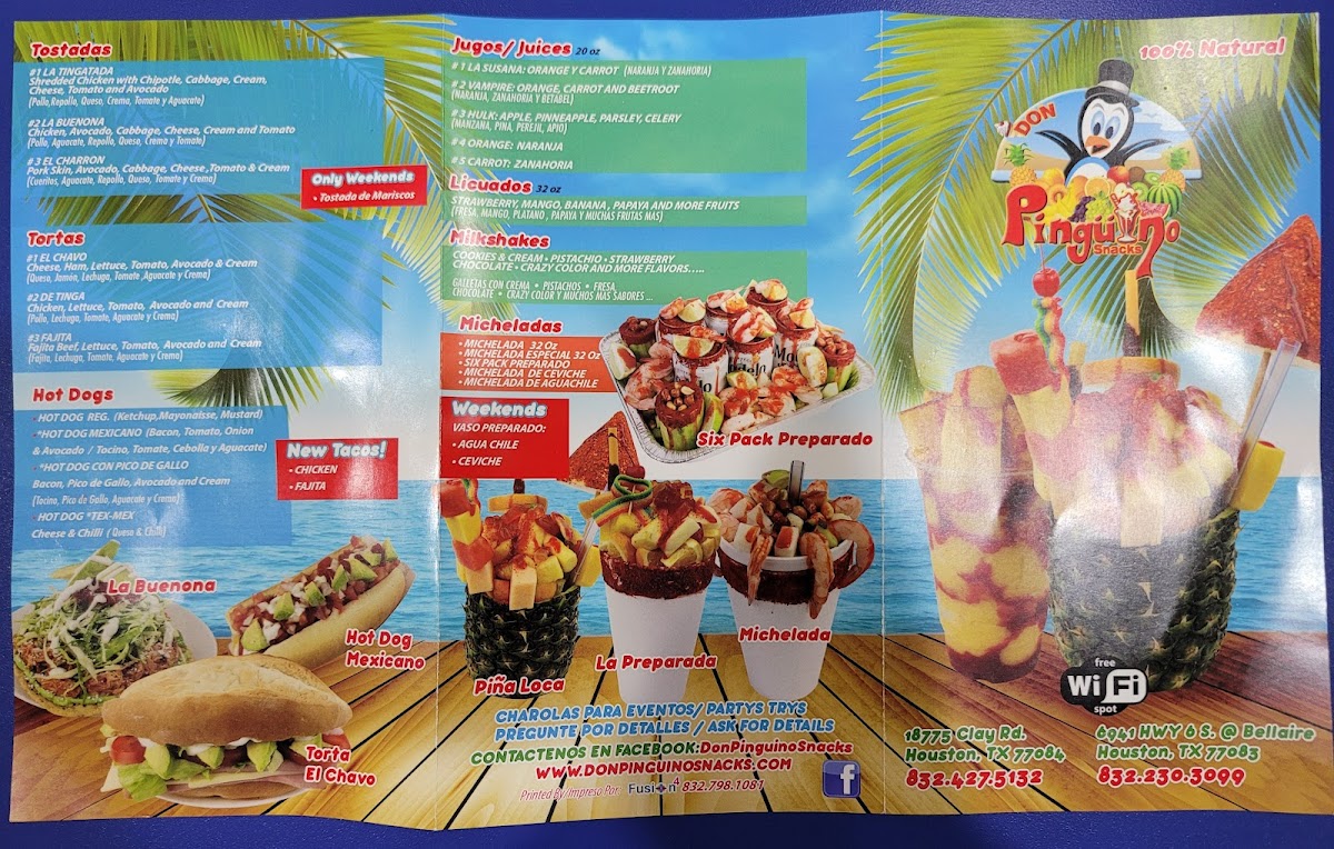 Menu Don Pinguino Snacks-2