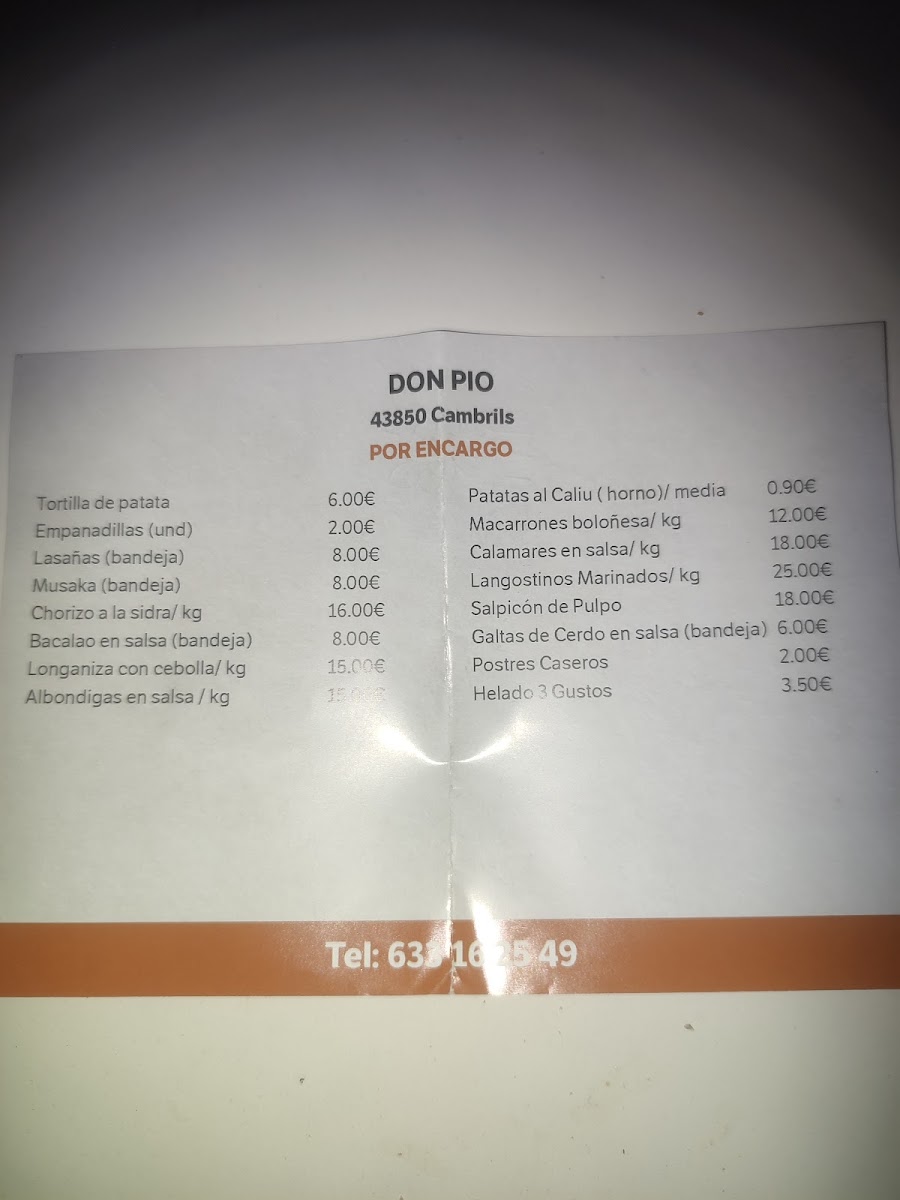 Menu Don Pío-2