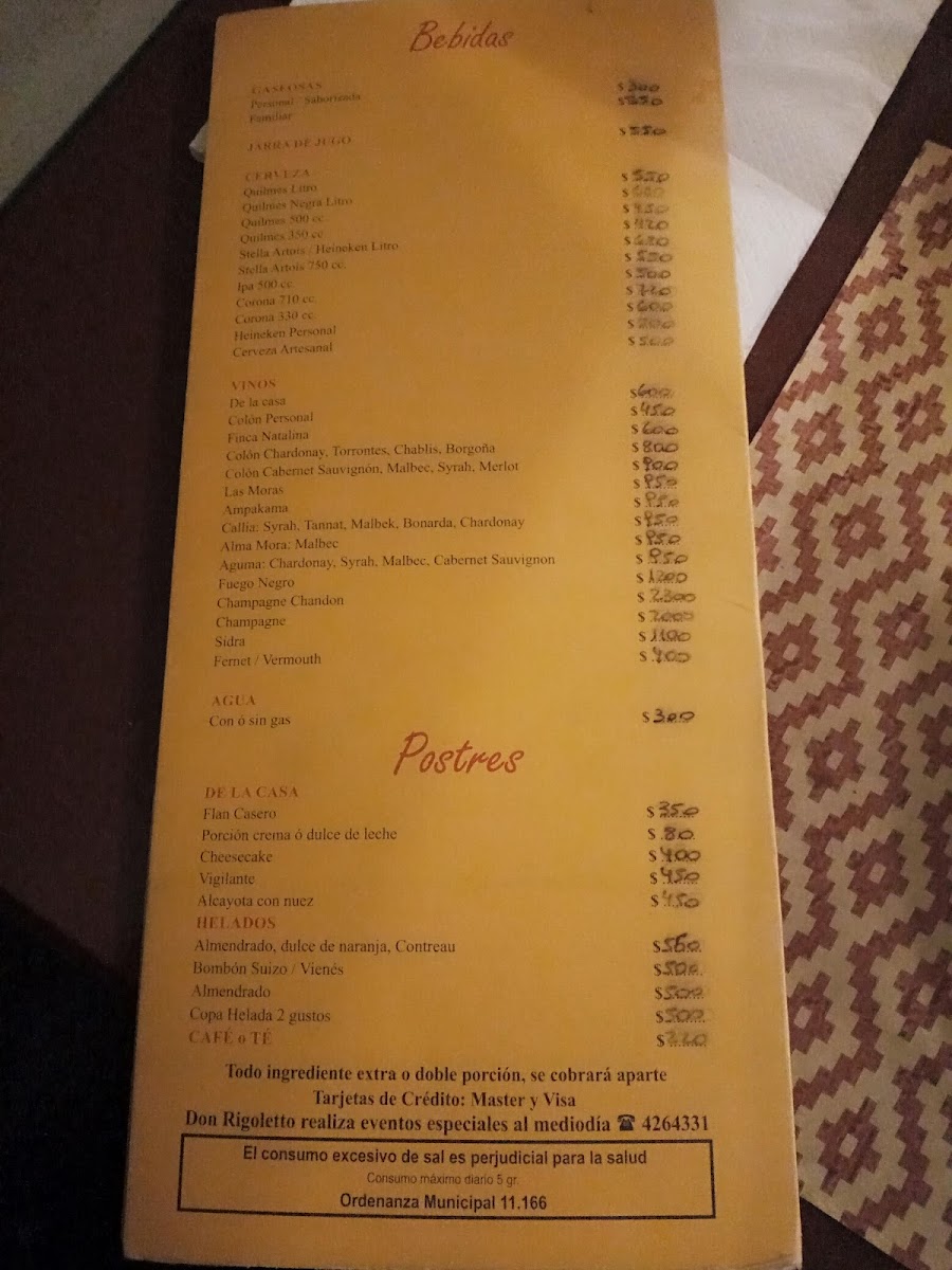 Menu Don Rigoletto Pizzas-3