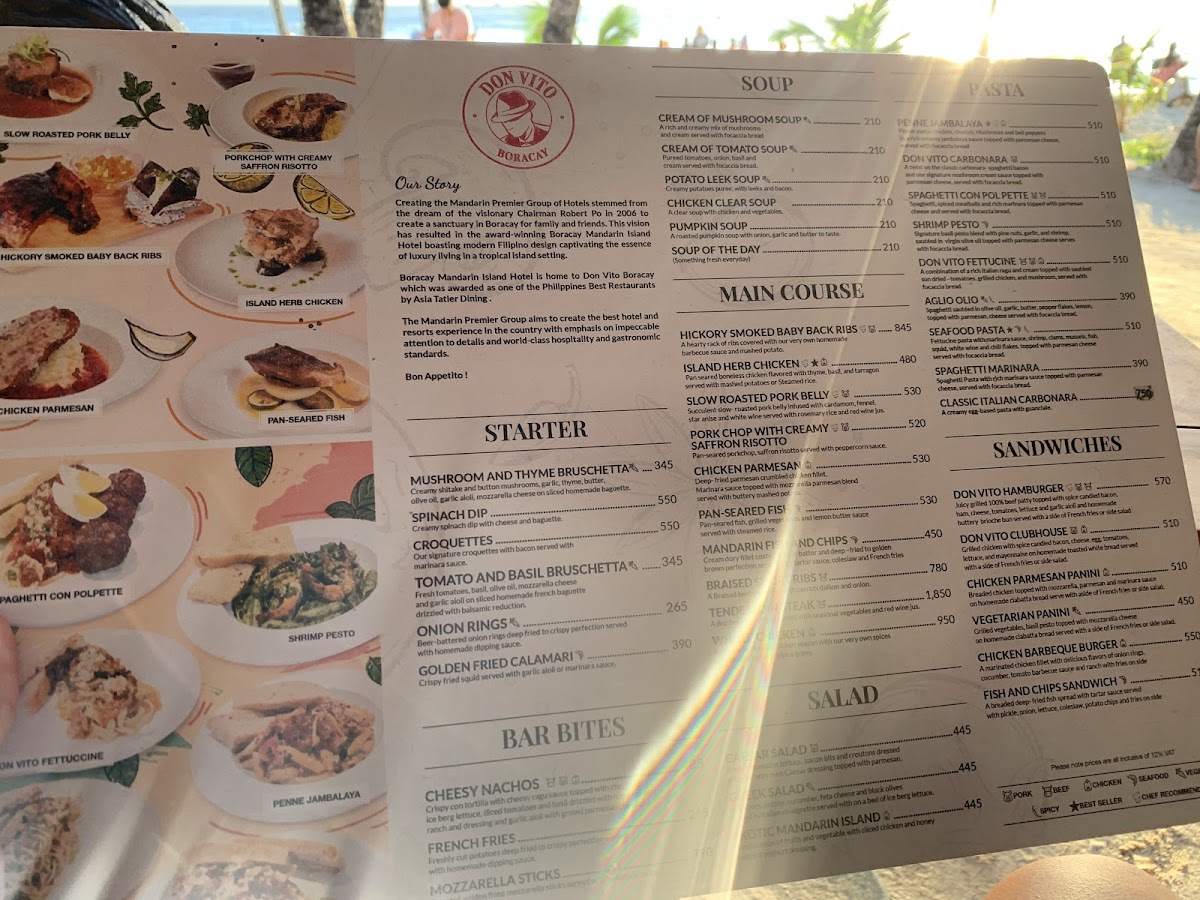 Menu Don Vito Boracay-10