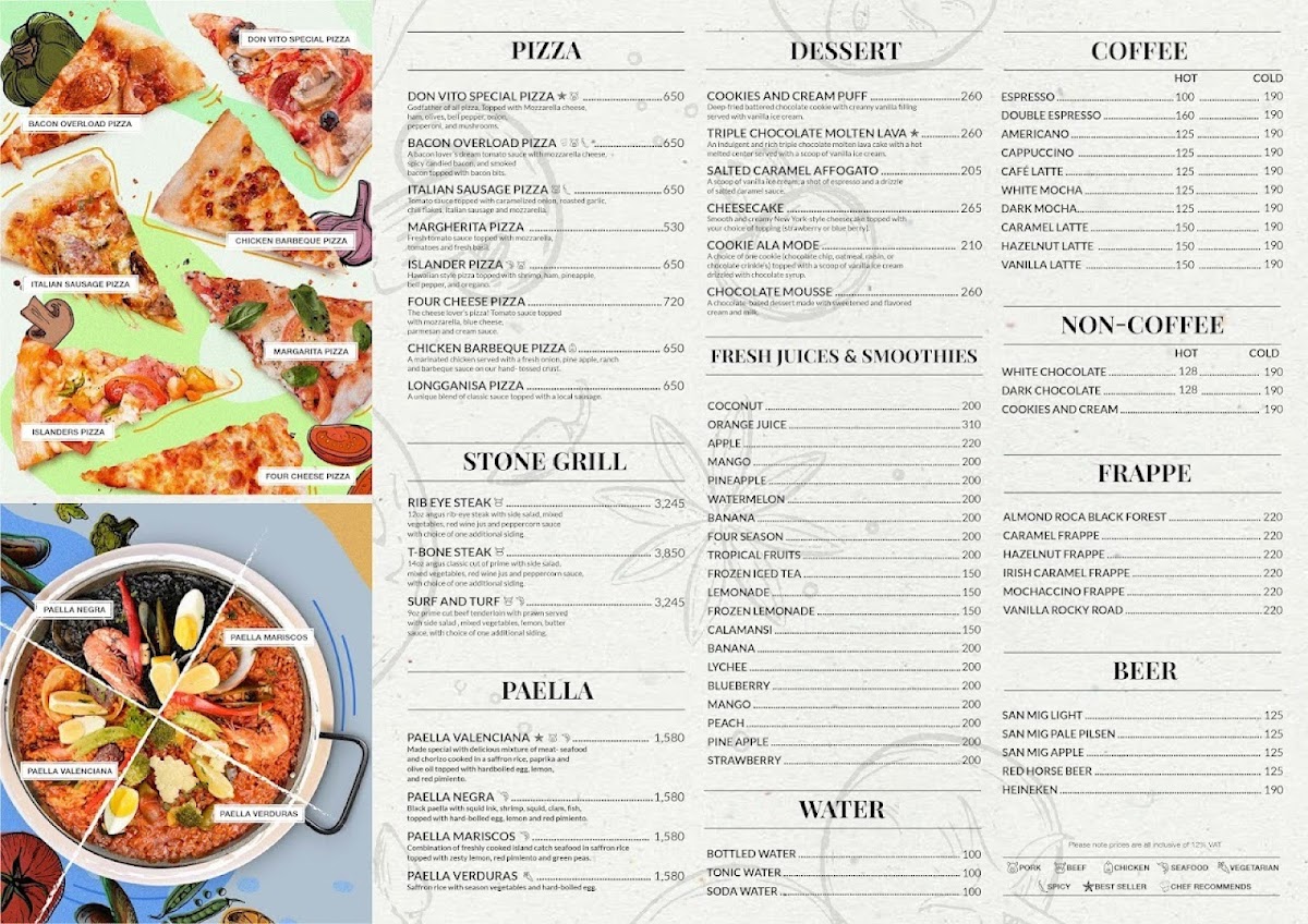Menu Don Vito Boracay-2