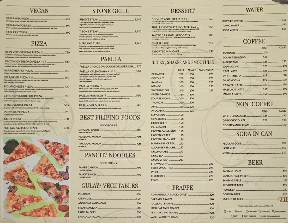 Menu Don Vito Boracay-4