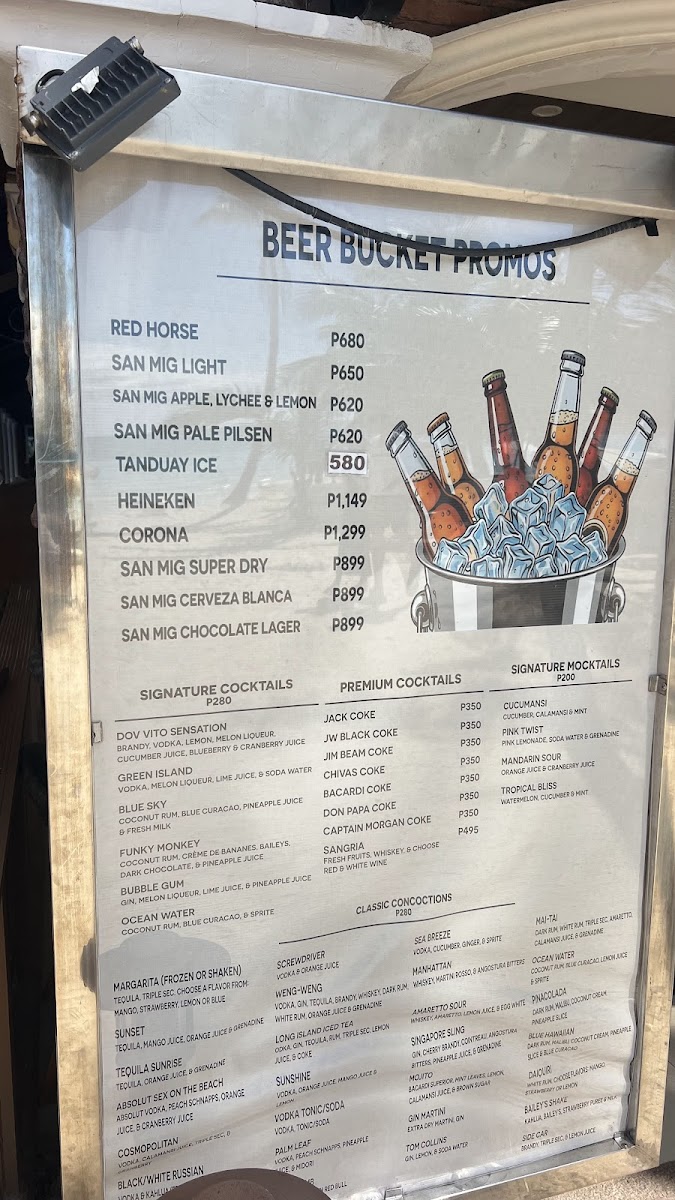 Menu Don Vito Boracay-7