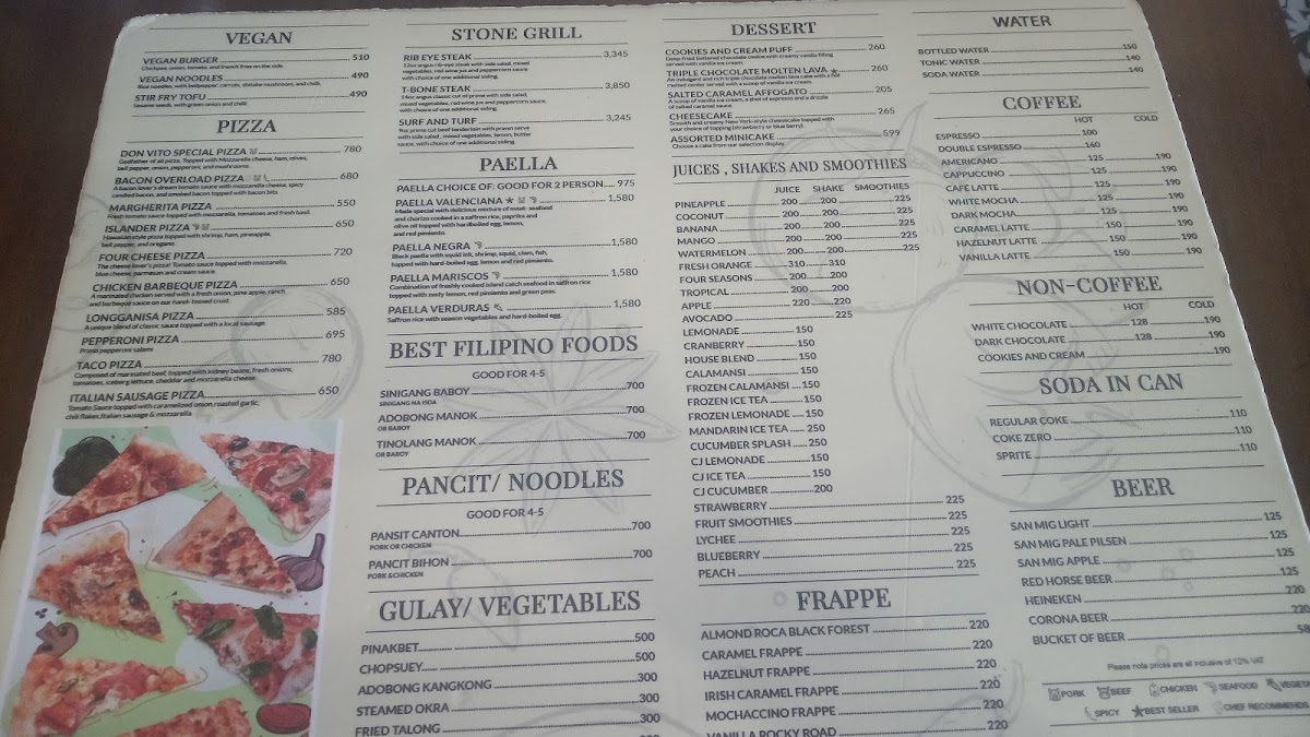 Menu Don Vito Boracay-8