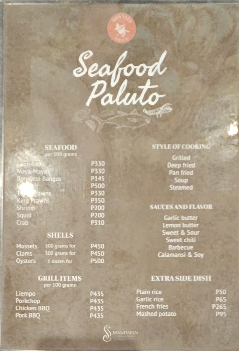 Menu Don Vito Boracay-9