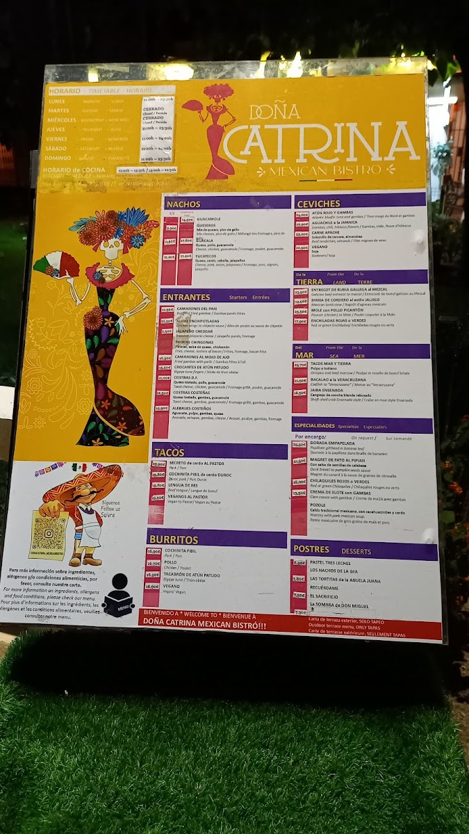 Menu Dona Catrina Mexican Bistro-8