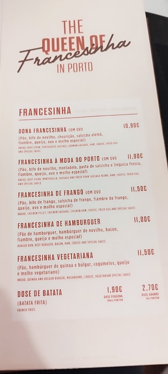Menu Dona Francesinha Porto Coliseu-3