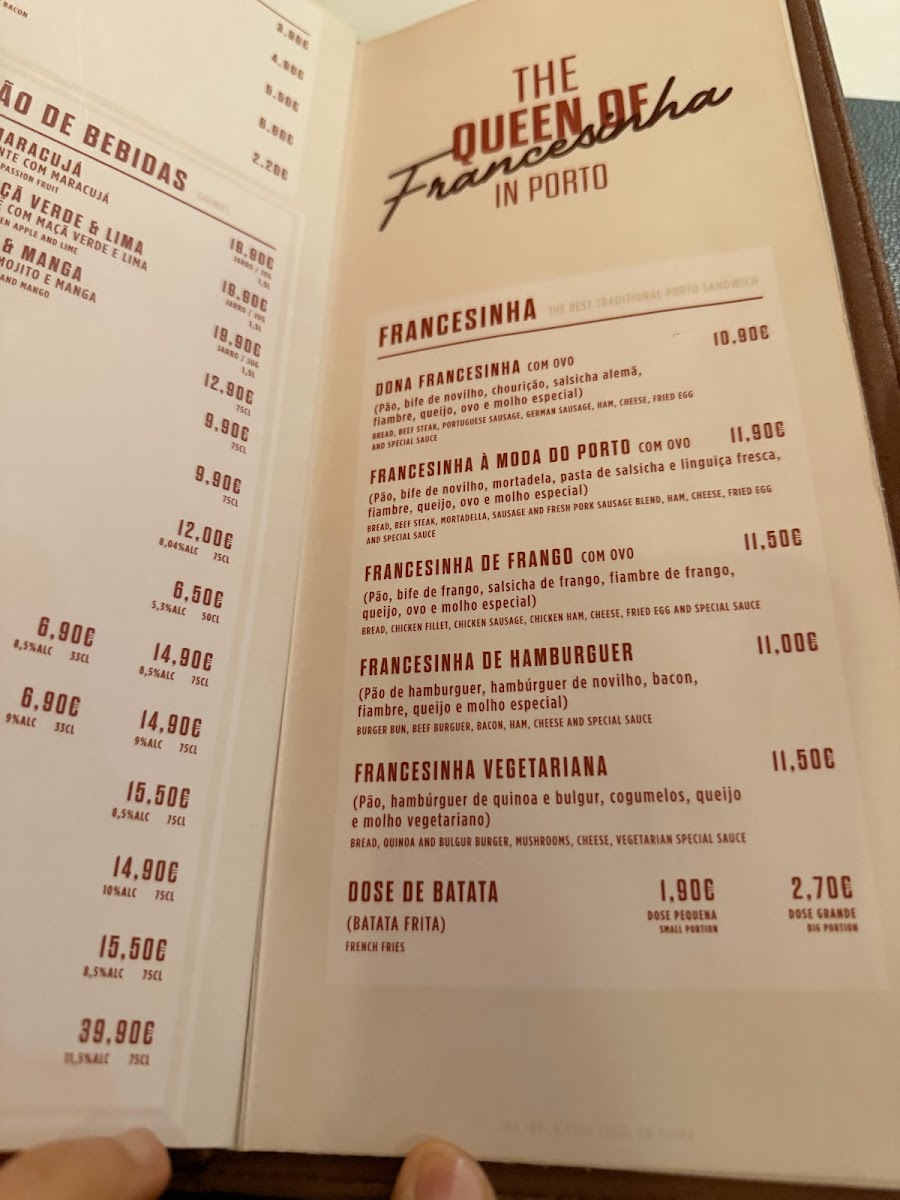 Menu Dona Francesinha Porto Coliseu-4