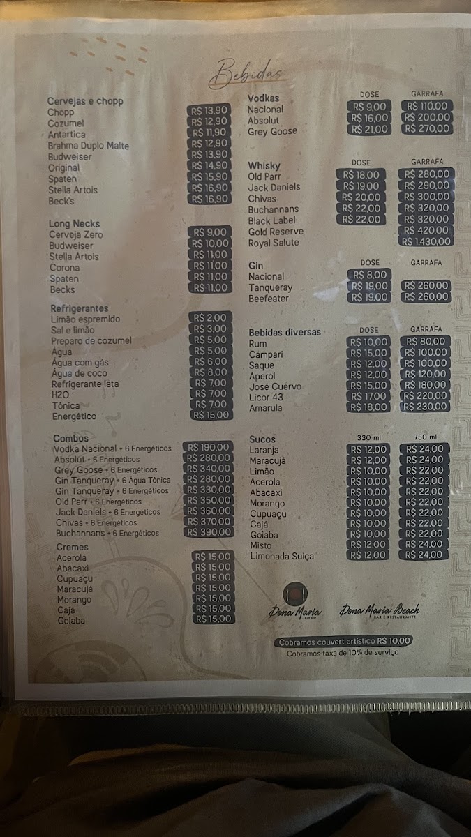 Menu Dona Maria Beach-2
