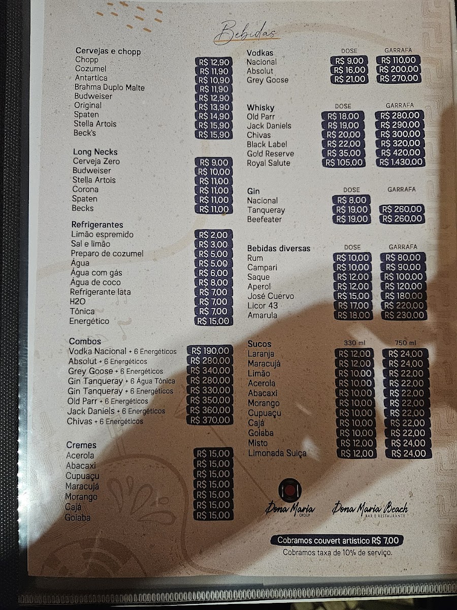 Menu Dona Maria Beach-4