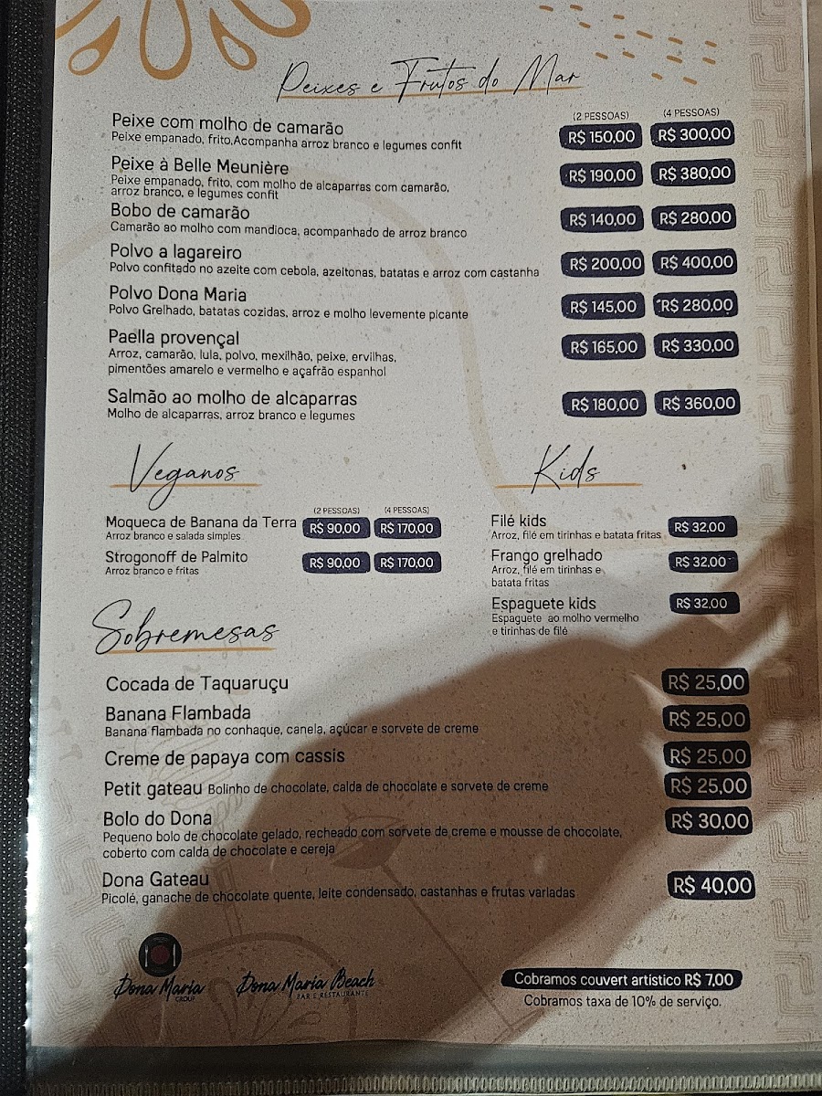Menu Dona Maria Beach-9