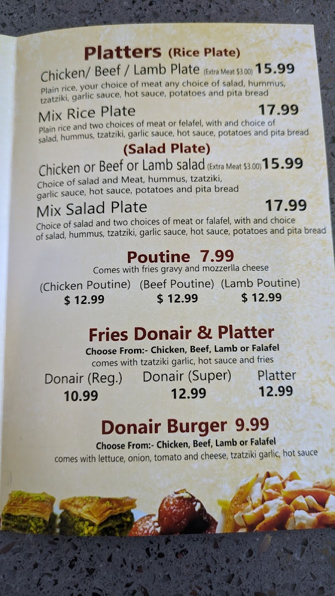 Menu Donair Shack-1