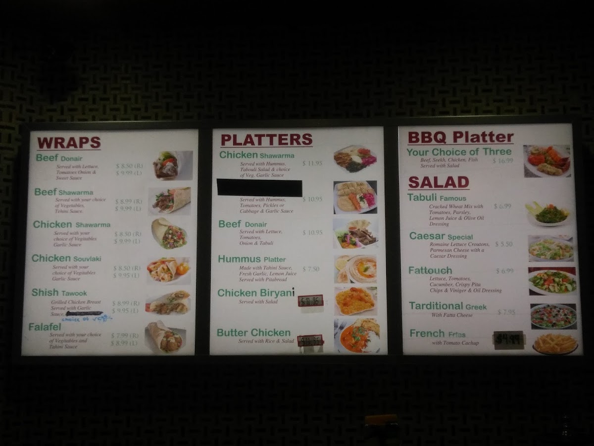Menu Donair Station-1