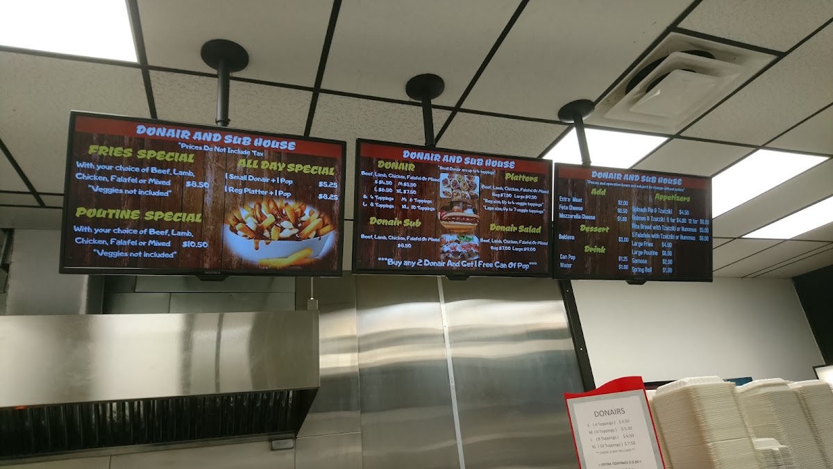 Menu Donair & Sub House - Burnaby-10