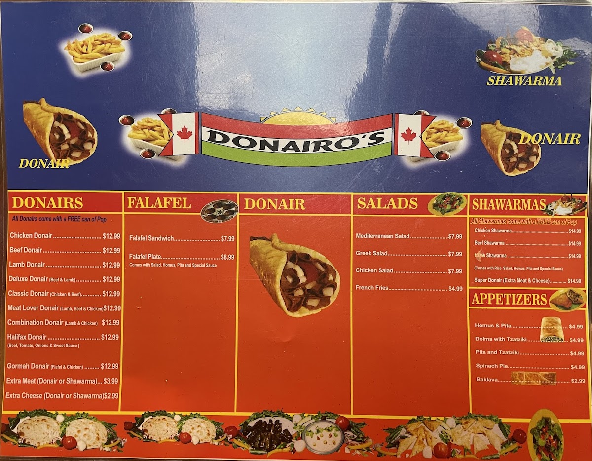 Menu Donairo's-1