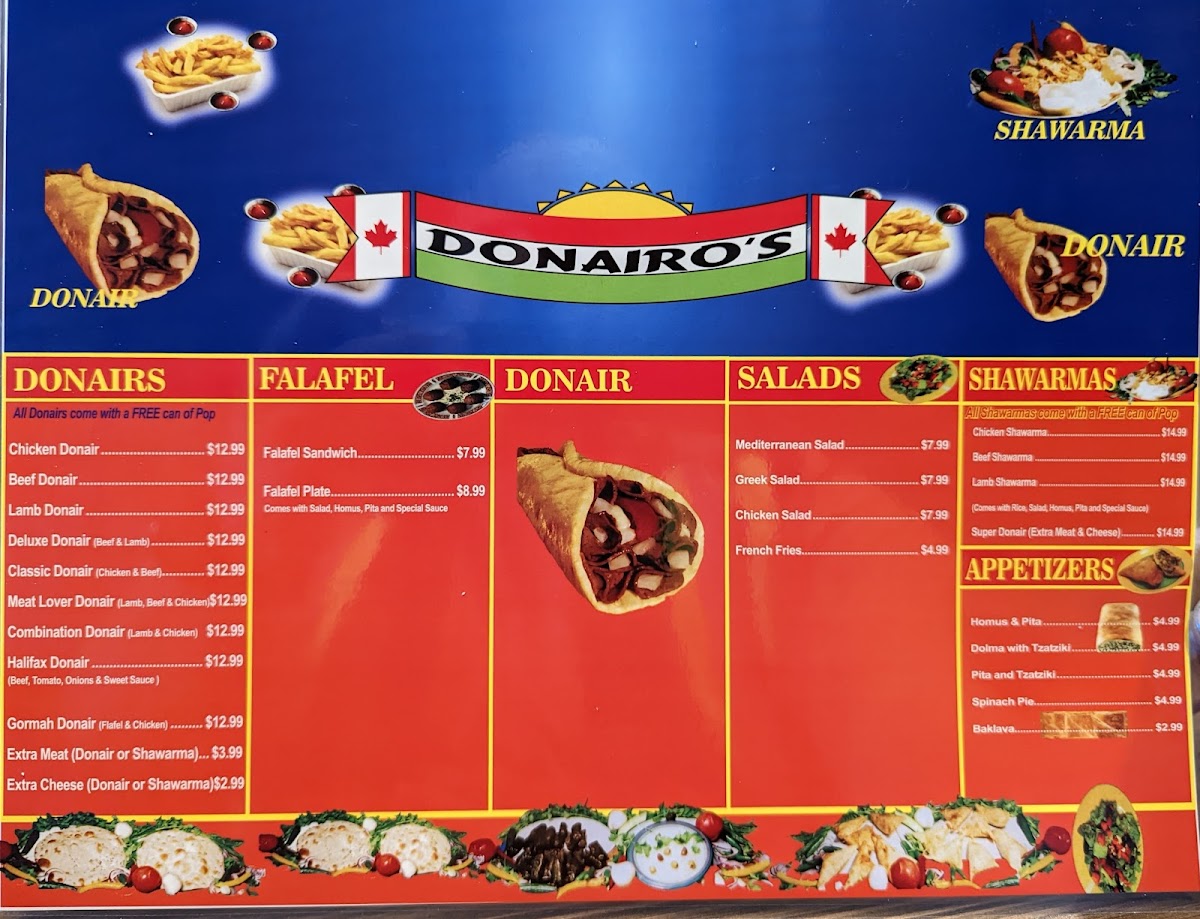 Menu Donairo's-2