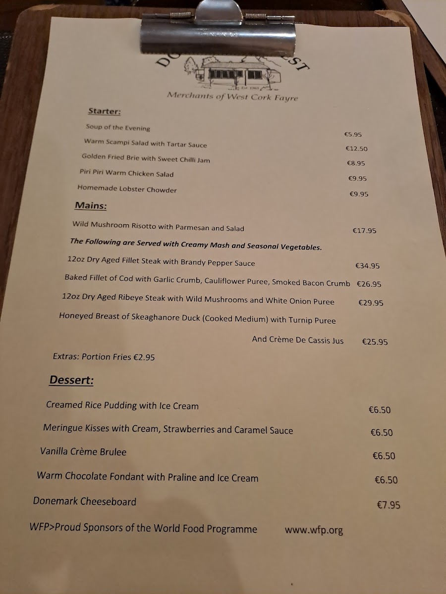 Menu Donemark West-4