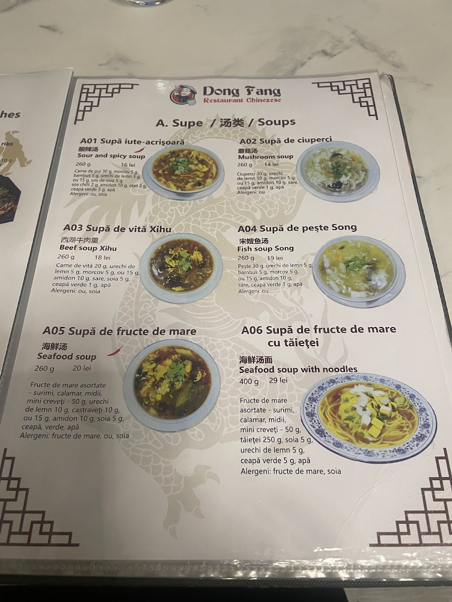 Menu Dong Fang Restaurant Chinezesc-5