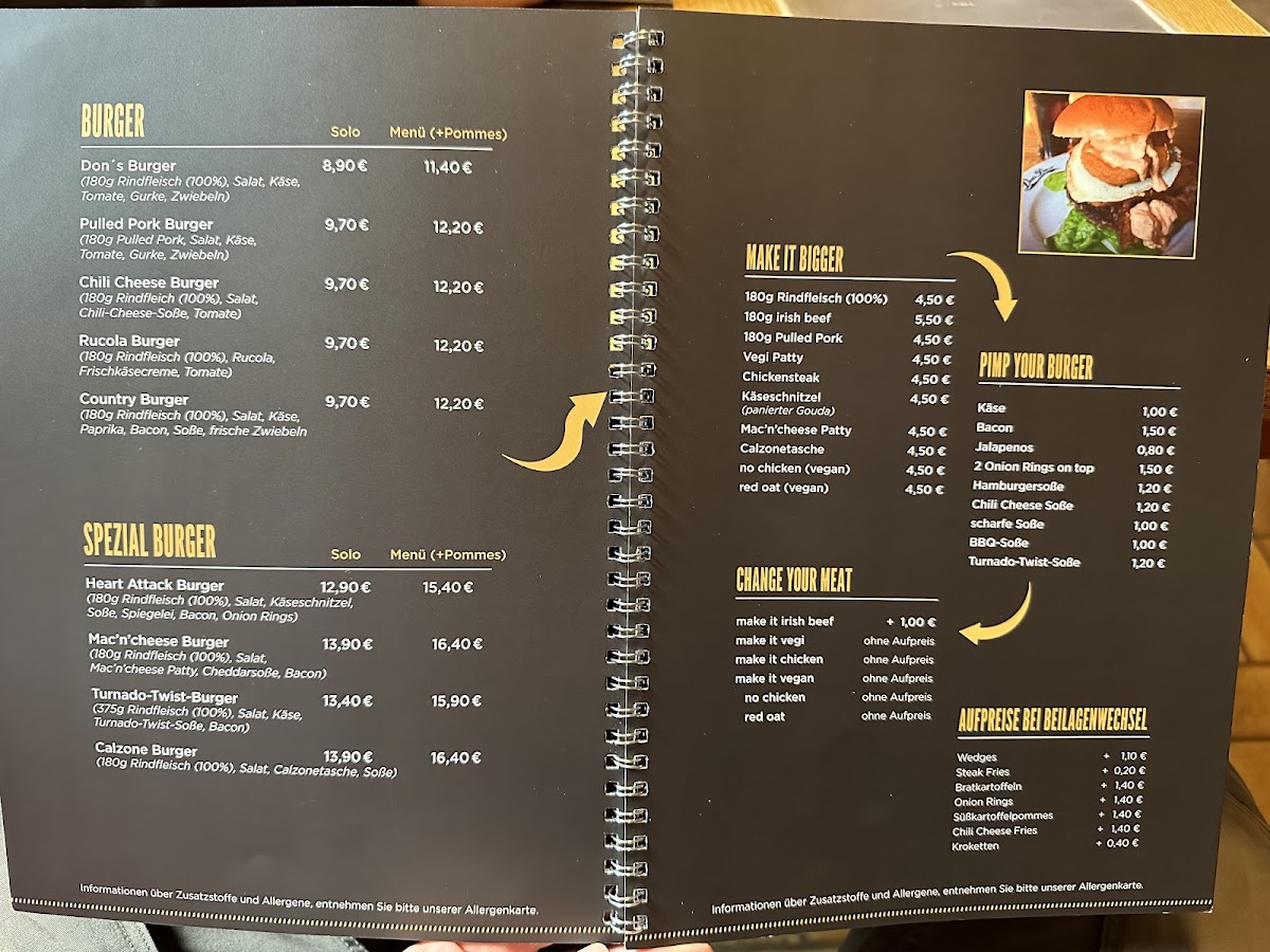 Menu Don's Diner-1