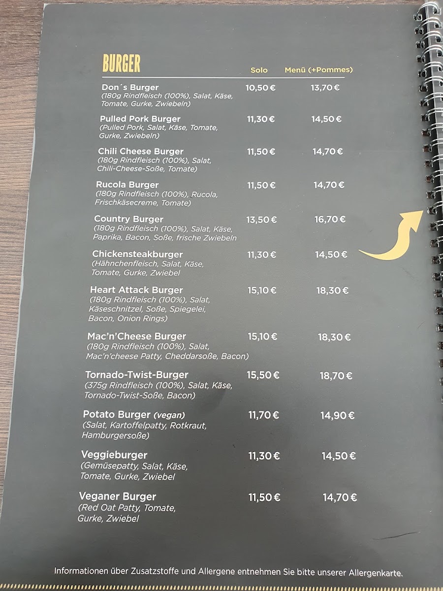Menu Don's Diner-7