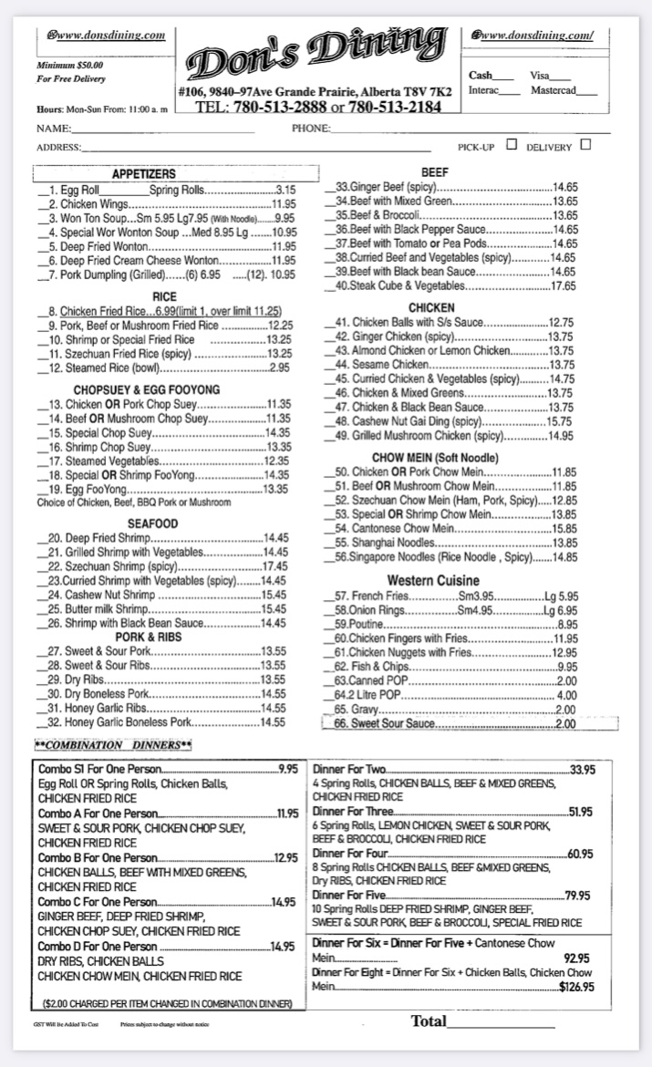 Menu Don's Dining-2