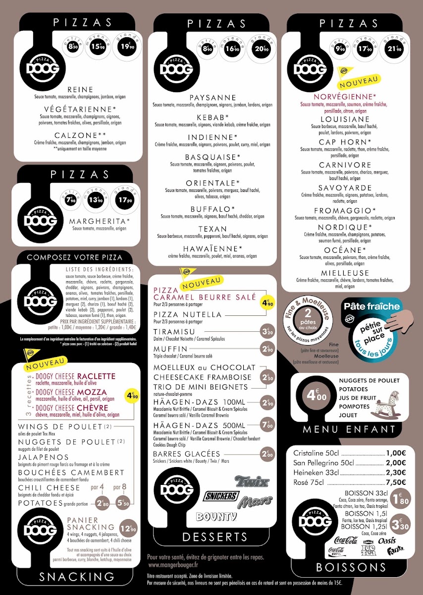 Menu Doog Pizza Lorient-1