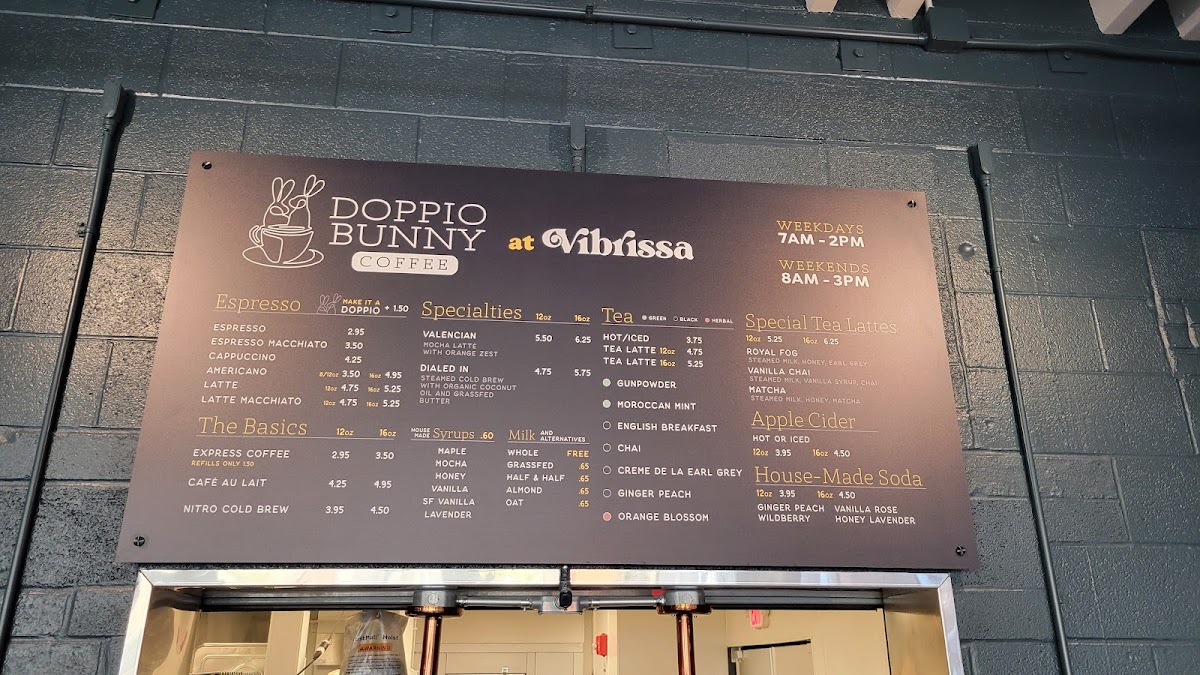 Menu Doppio Bunny Coffee - Winchester-5