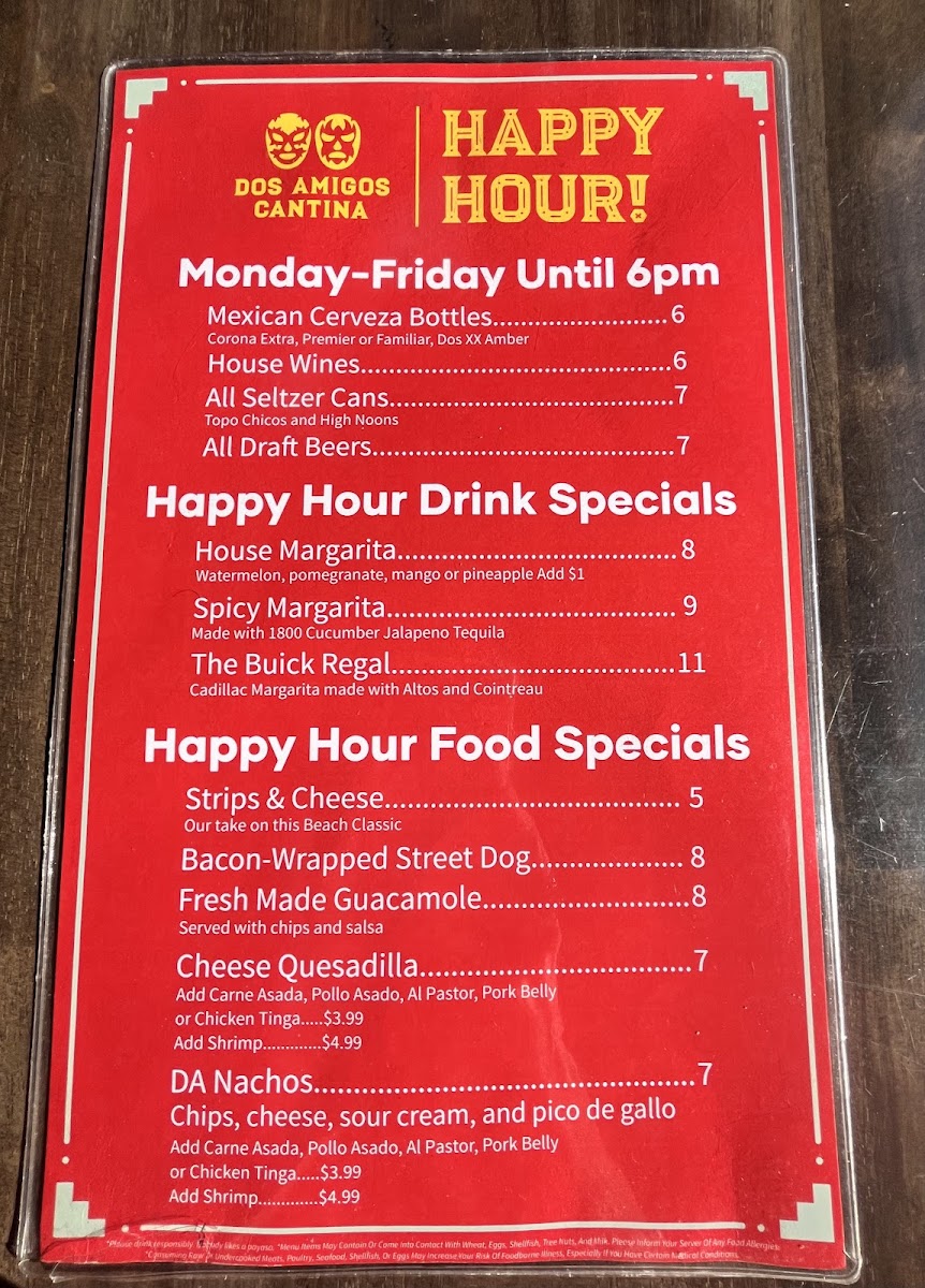 Menu Dos Amigos Cantina-1