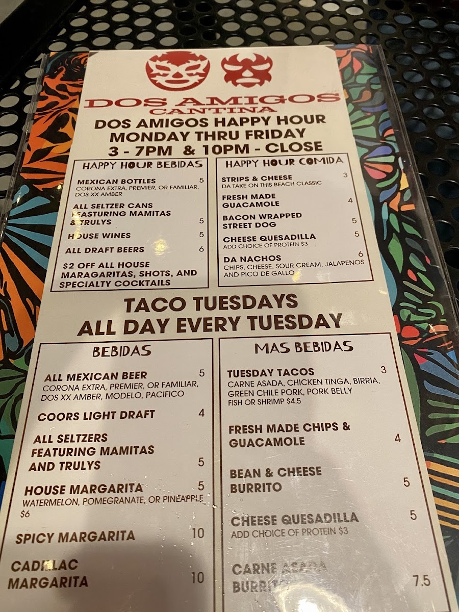 Menu Dos Amigos Cantina-5