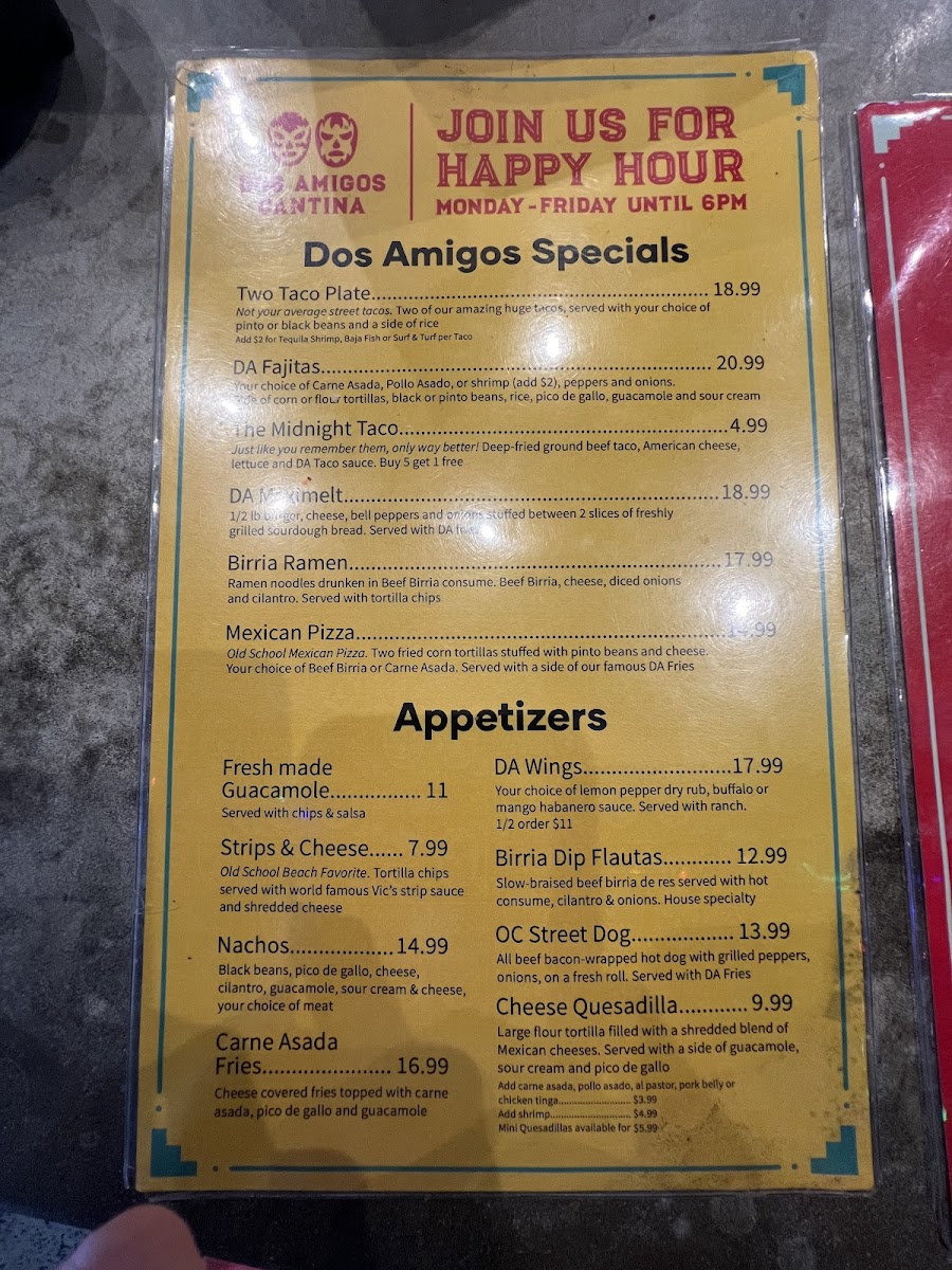 Menu Dos Amigos Cantina-7