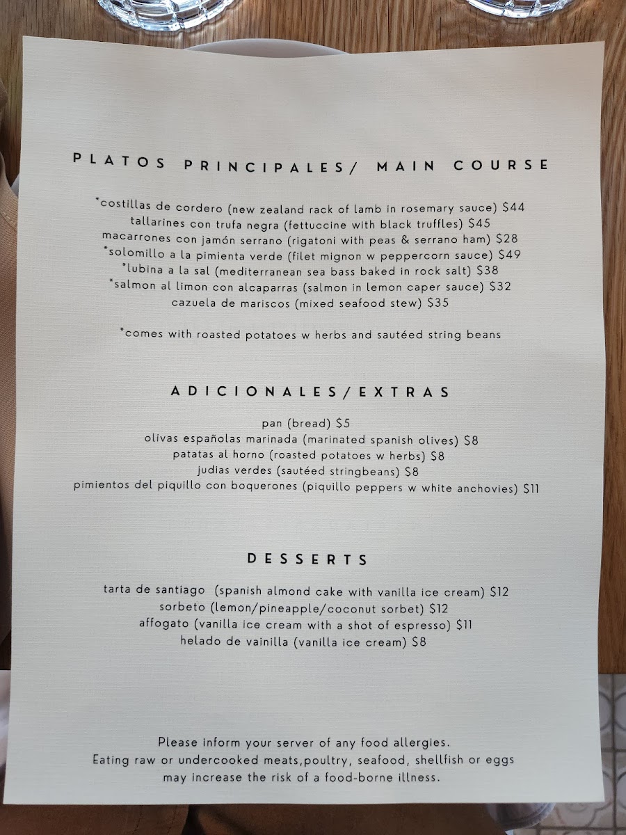 Menu Dos Besos-2