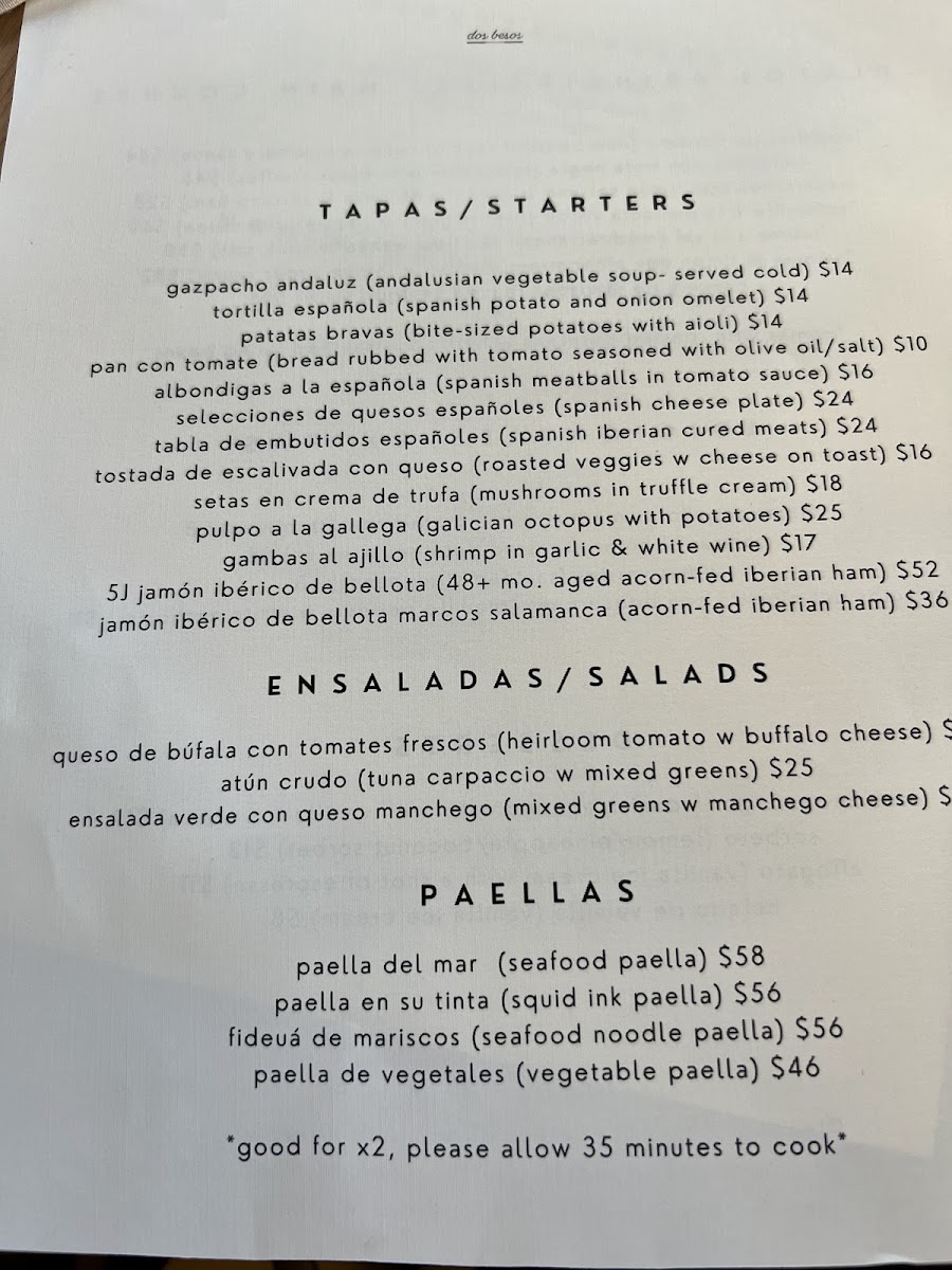 Menu Dos Besos-3