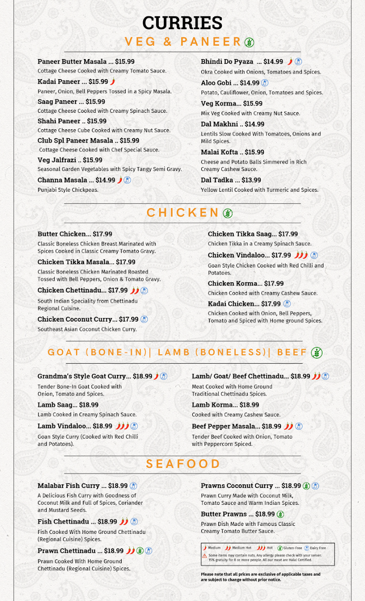Menu Dosa Club Indian Kitchen & Bar-3