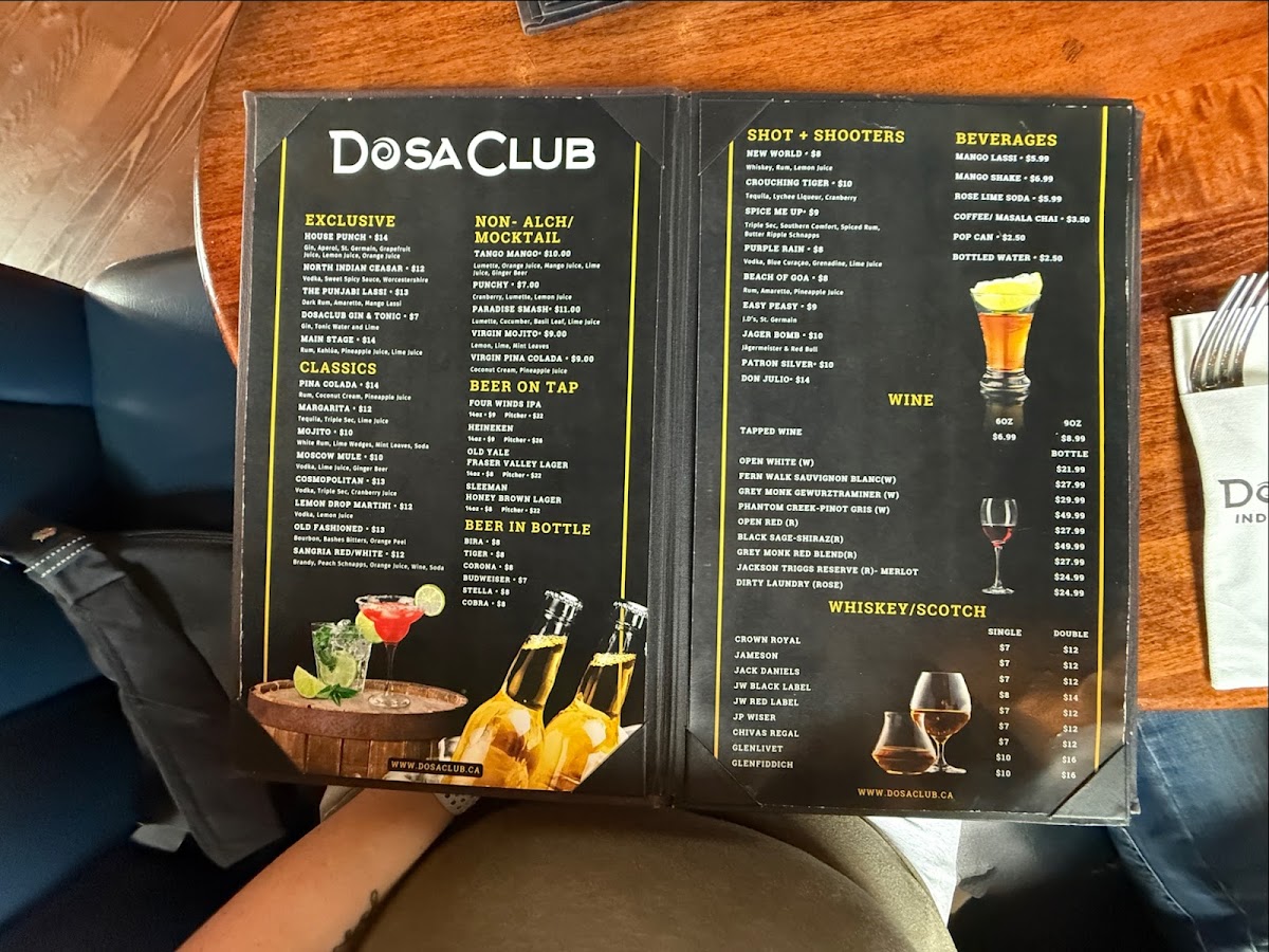 Menu Dosa Club Indian Kitchen & Bar-6