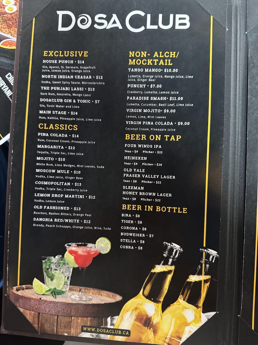 Menu Dosa Club Indian Kitchen & Bar-8