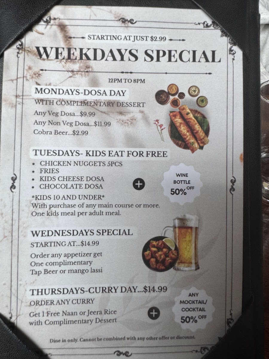 Menu Dosa Club Indian Kitchen & Bar-9