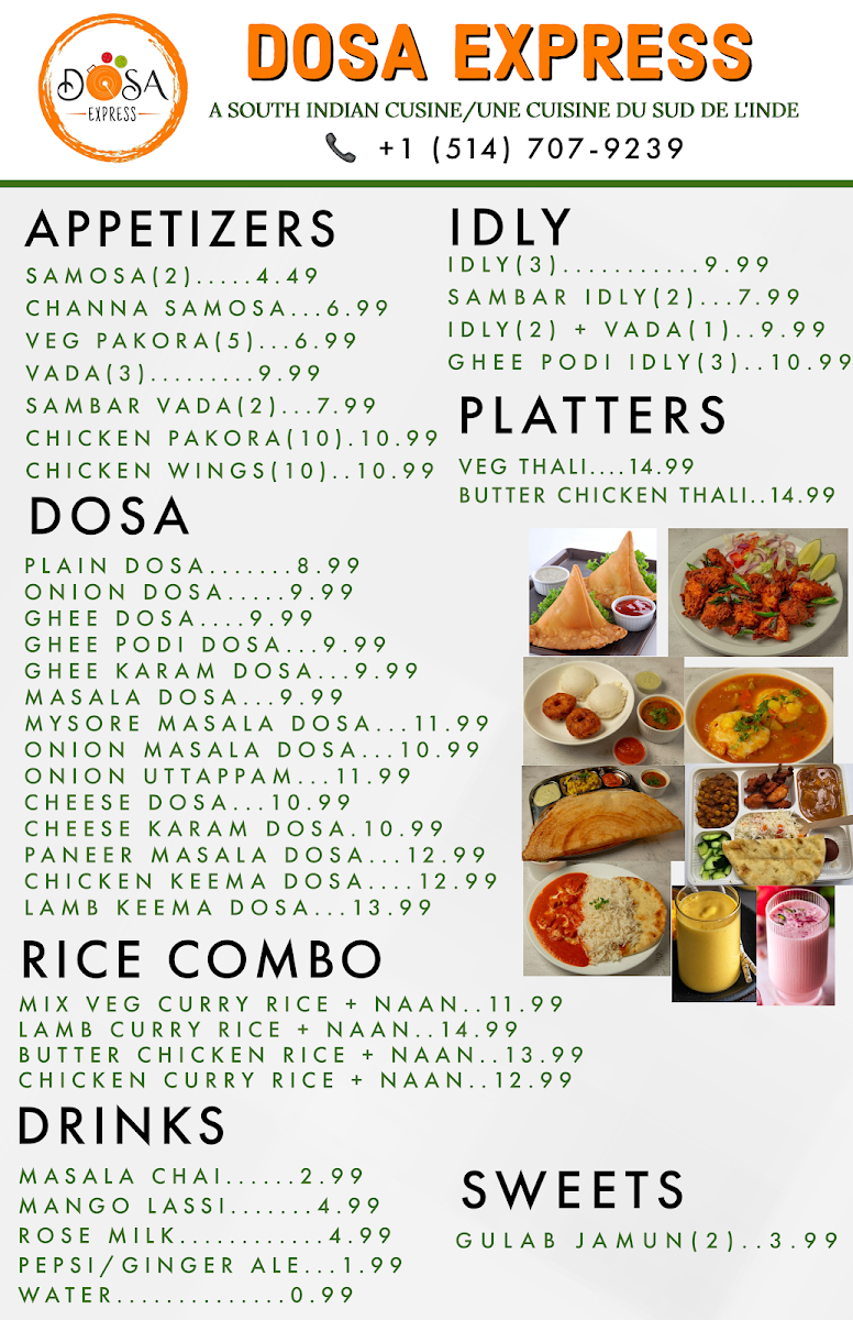 Menu Dosa Express-1