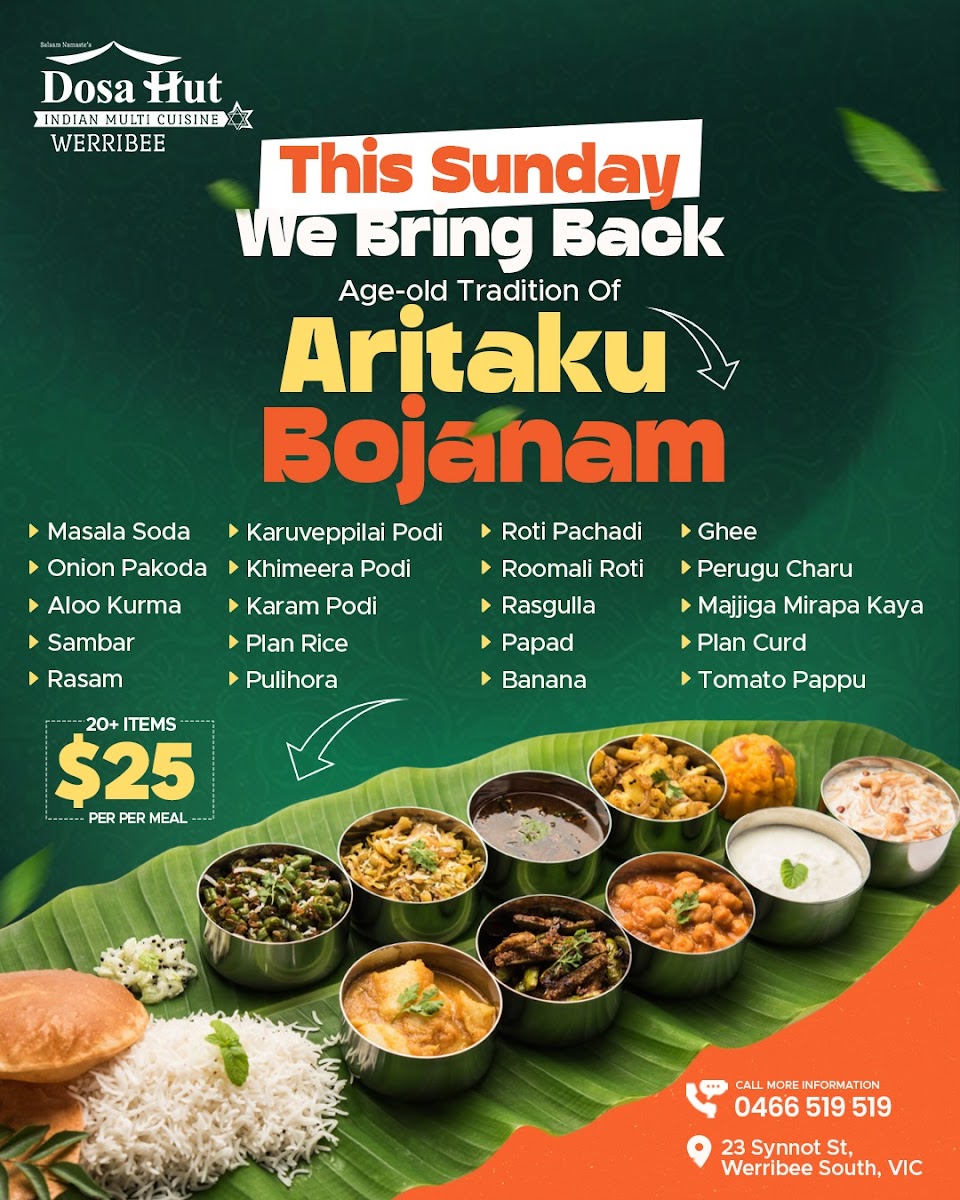 Menu Dosa Hut Indian Restaurant Werribee-3