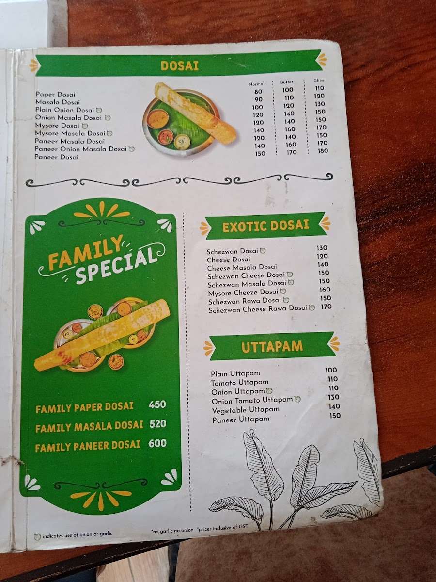Menu Dosai A South Indian Restaurant-3