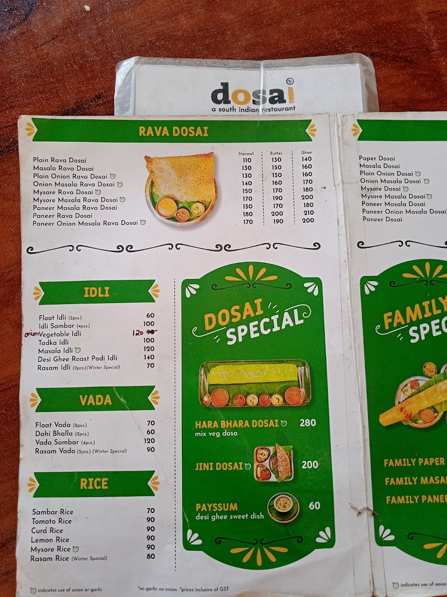 Menu Dosai A South Indian Restaurant-4