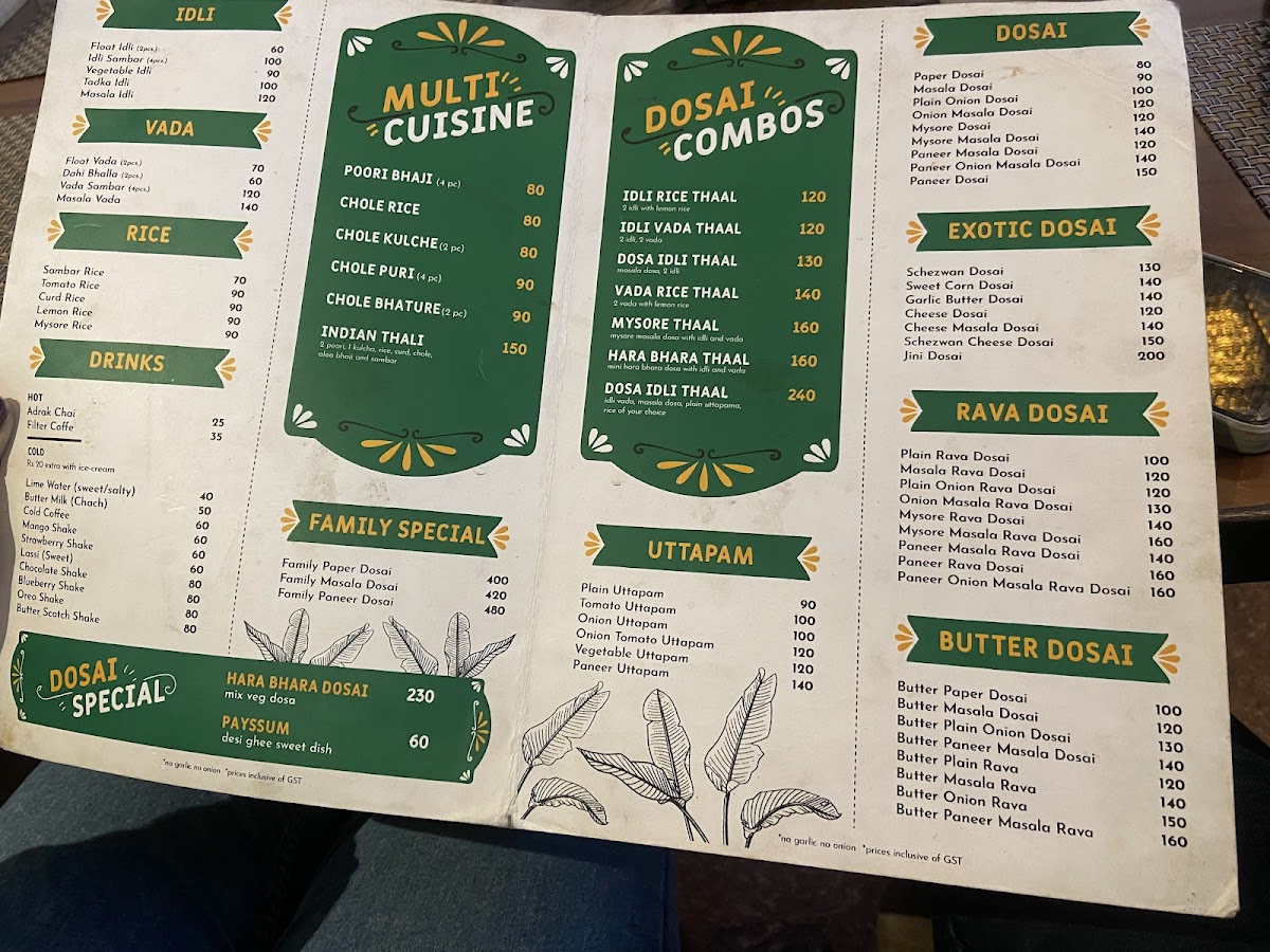 Menu Dosai A South Indian Restaurant-6