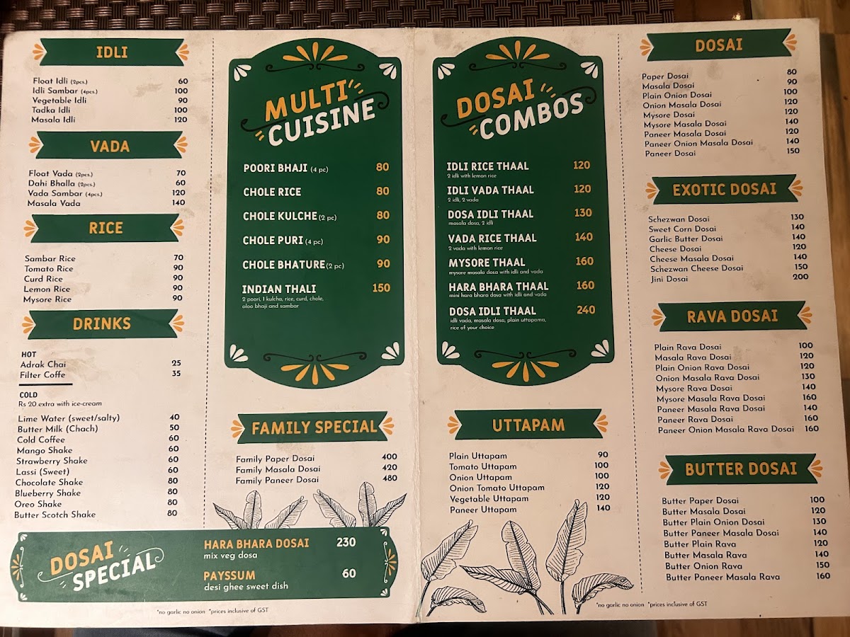 Menu Dosai A South Indian Restaurant-7