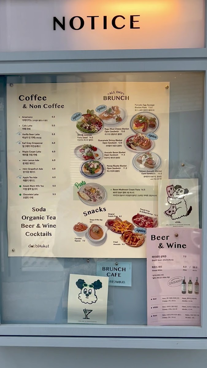 Menu Dot Blanket Samcheong Hanok Branch-1